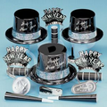 Silver Fantasy Happy New Year Party Kit for 50